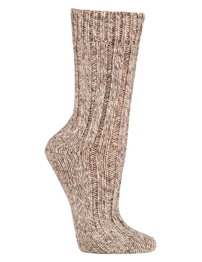 Chaussettes 100 % laine ( Laine mouton et Alpaga ) sans élastique