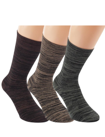 Chaussettes en bambou et coton sans élastique - Lot de  3 paires 2