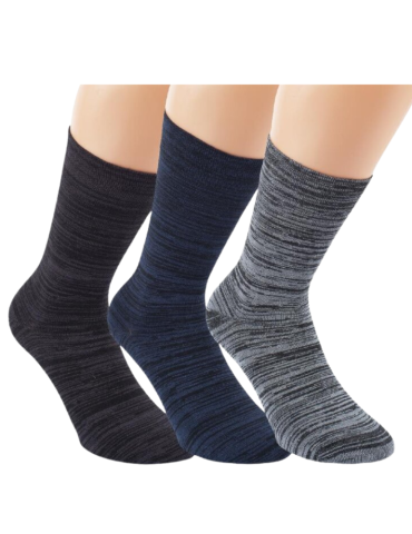 Chaussettes en bambou et coton sans élastique - Lot de  3 paires 2