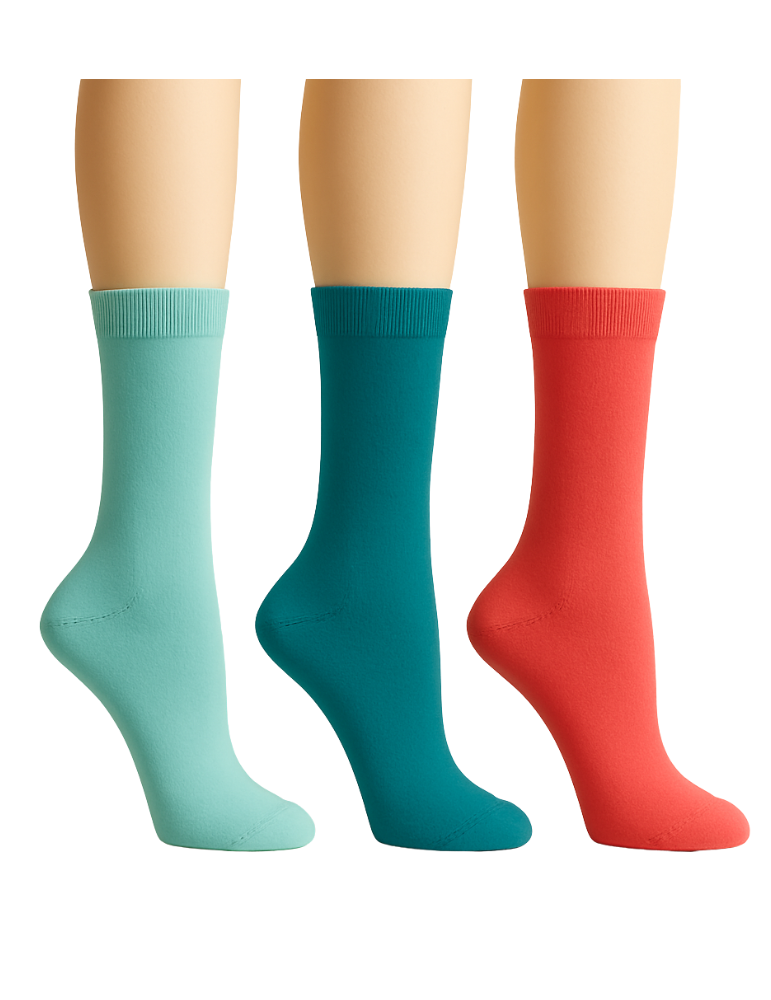Chaussettes en bambou sans élastique - Lot de 3 paires Chaussettes en bambou sans élastique - Lot de 3 paires