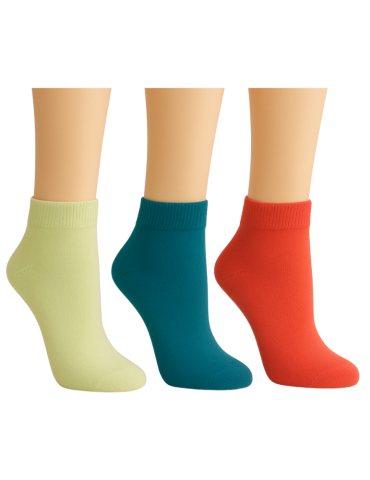 Socquettes courtes en bambou - Lot de 3 paires