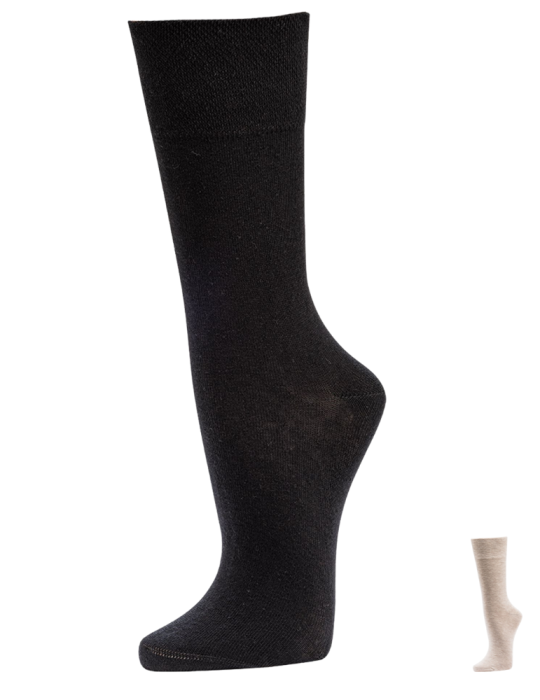 Chaussettes sans élastique en coton bio