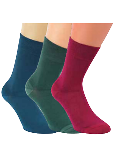 Chaussettes en bambou sans élastique  - Lot de 3 paires