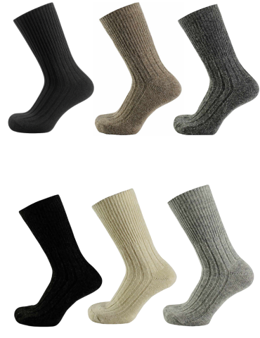 Chaussette femme 92% laine 2