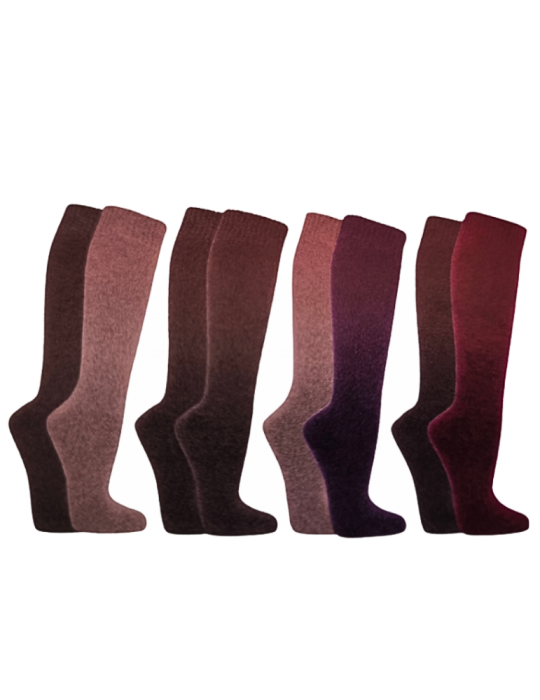 Mi-bas thermo en coton femmes - lot de 2 paires Mi-bas thermo en coton femmes - lot de 2 paires