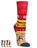 Chaussettes thermo mixtes en coton motifs " Scandinaves"