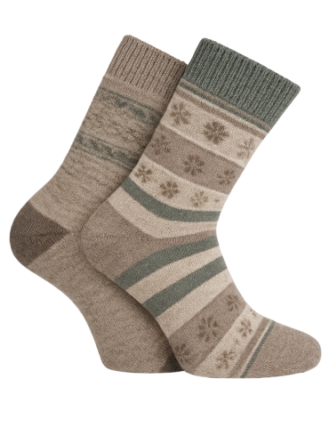 Chaussettes thermo en coton - Lot de 2 paires 2