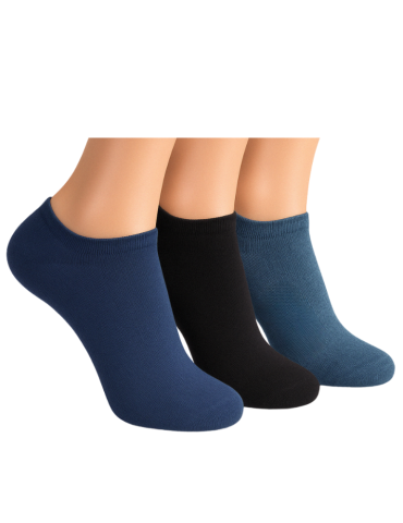 Chaussettes invisibles en coton - Lot de 3 paires