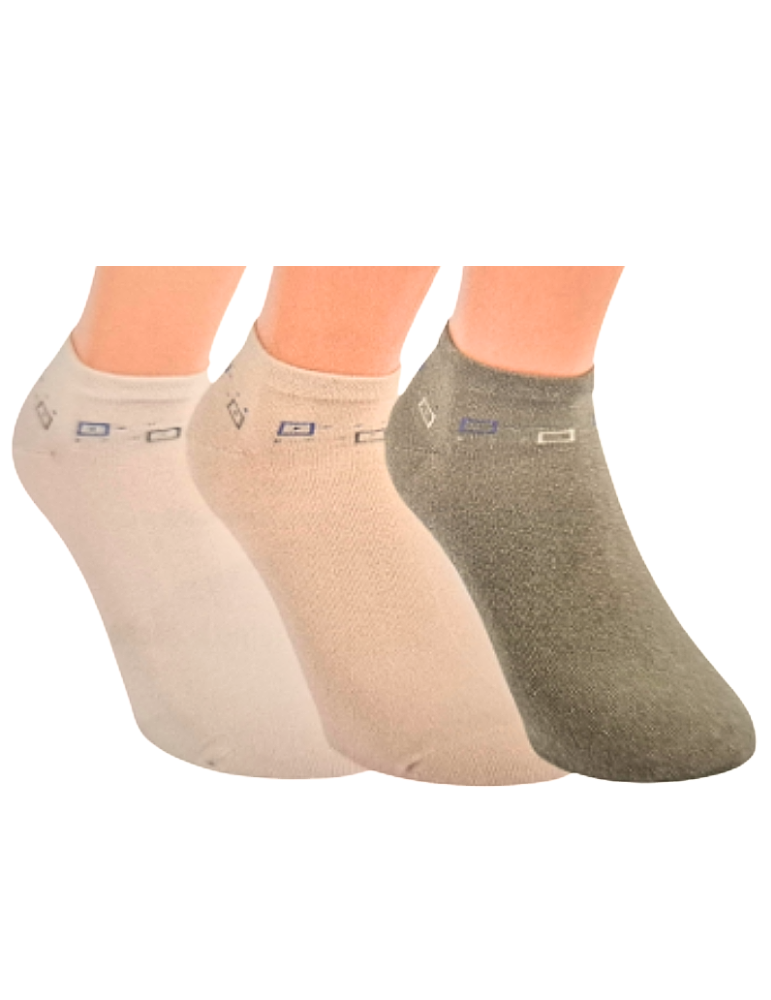 Chaussettes invisibles en coton - Lot de 3 paires Chaussettes invisibles en coton - Lot de 3 paires