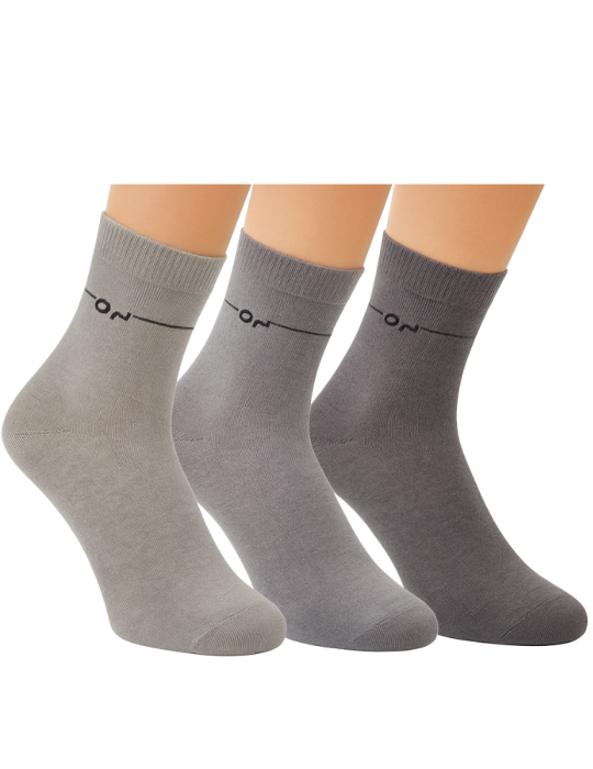 Socquettes en coton sans élastique - Lot de 3 paires Socquettes en coton sans élastique - Lot de 3 paires