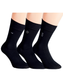 Chaussettes en coton sans élastique - Lot de 3 paires