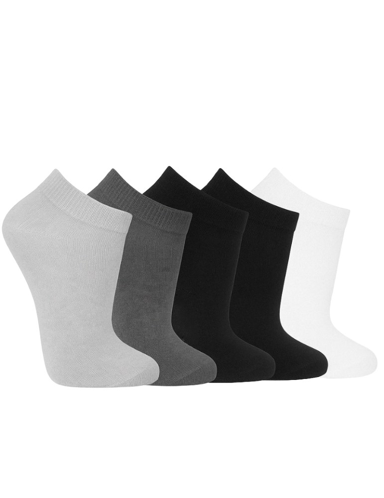 Socquettes courtes en bambou  grandes tailles- Lot de 3 paires