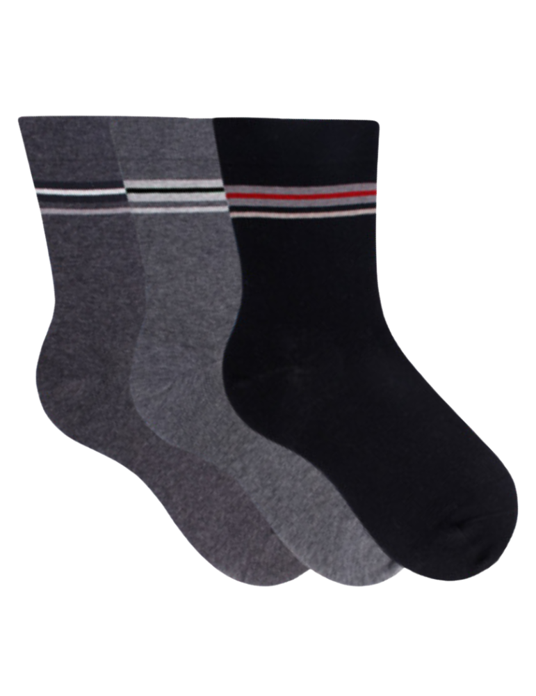 Chaussettes en coton sans élastique - Lot de 3 paires Chaussettes en coton sans élastique - Lot de 3 paires