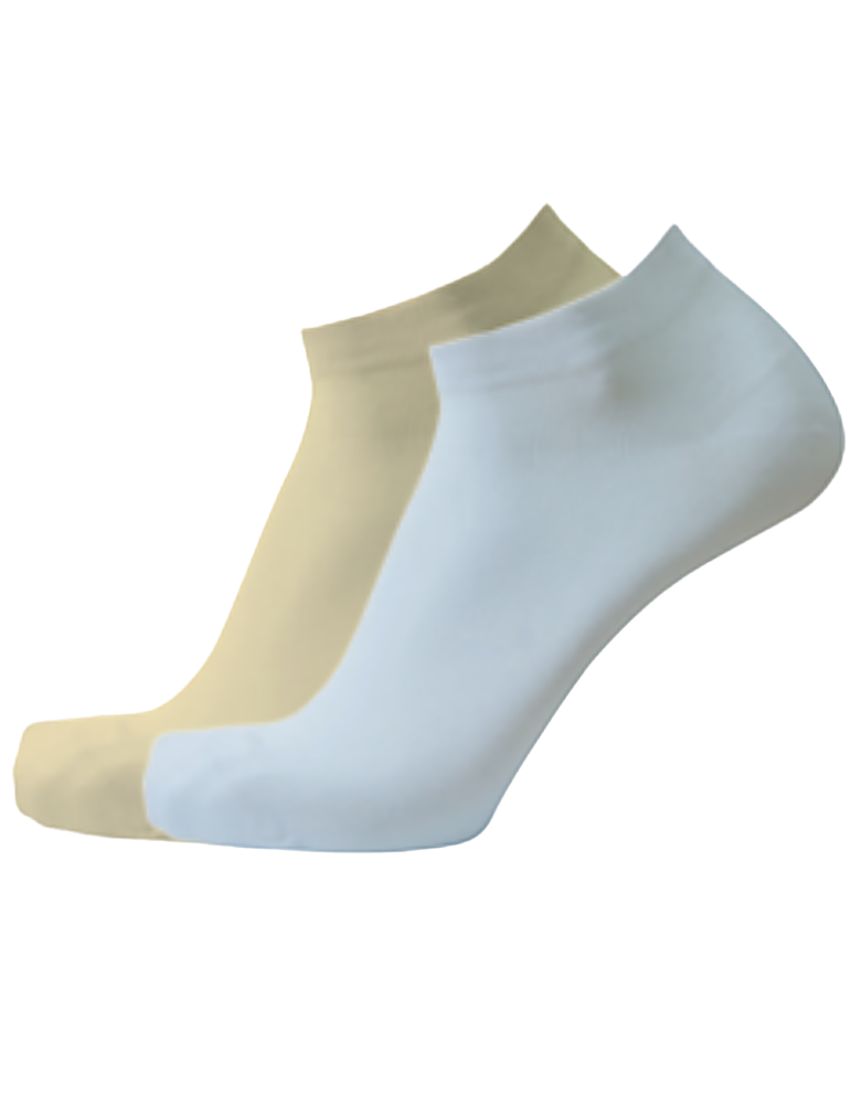 Chaussettes invisibles en bambou homme - Lot de 2 paires