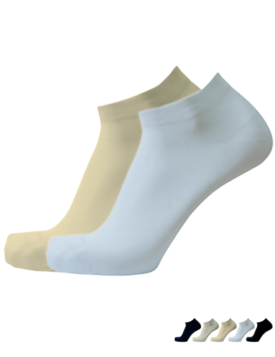 Chaussettes invisibles en bambou homme - Lot de 2 paires Chaussettes invisibles en bambou homme - Lot de 2 paires