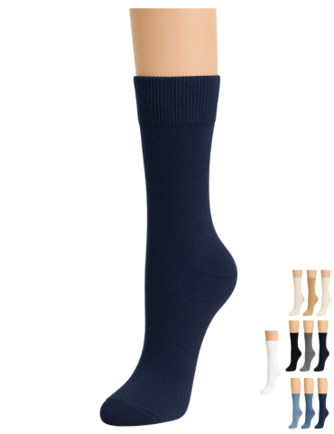 3 paires de Chaussette en coton sans élastique taille 47-50