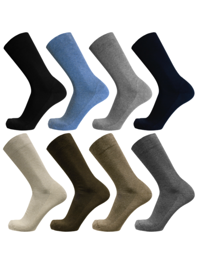 Chaussettes de ville en coton peigné - Lots de 3 paires Chaussettes de ville en coton peigné - Lots de 3 paires