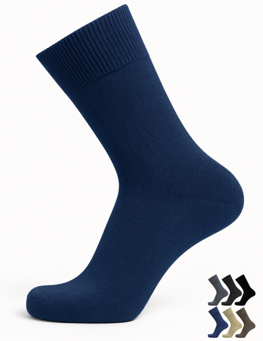 Chaussettes en coton peigné sans élastique - Lot de 2 paires Chaussettes en coton peigné sans élastique - Lot de 2 paires