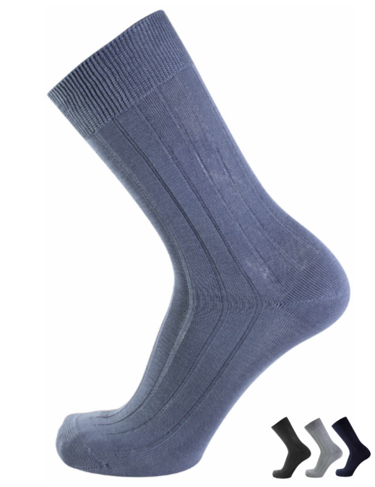 Chaussettes 100% Fil d'Écosse pour les hommes - Lot de 3 paires Chaussettes 100% Fil d'Écosse pour les hommes - Lot de 3 paires