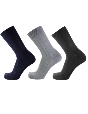 Chaussettes 100% Fil d'Écosse pour les hommes - Lot de 3 paires 2