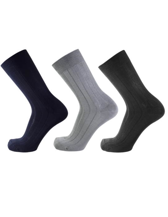 Chaussettes 100% Fil d'Écosse pour les hommes - Lot de 3 paires