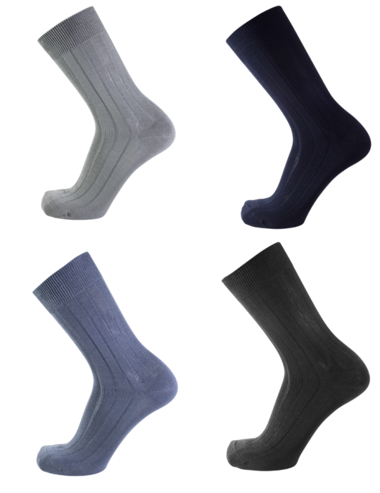 Chaussettes 100% Fil d'Écosse pour les hommes - Lot de 3 paires