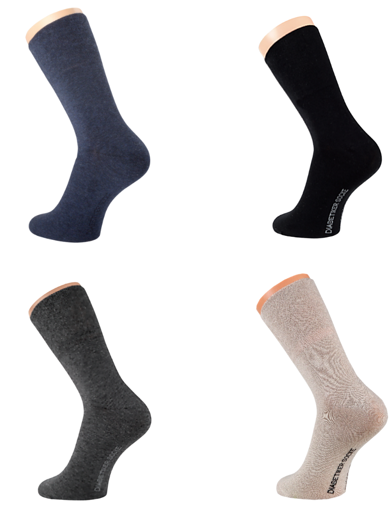 Chaussettes adaptées aux diabétiques  - Lot de 3 paires