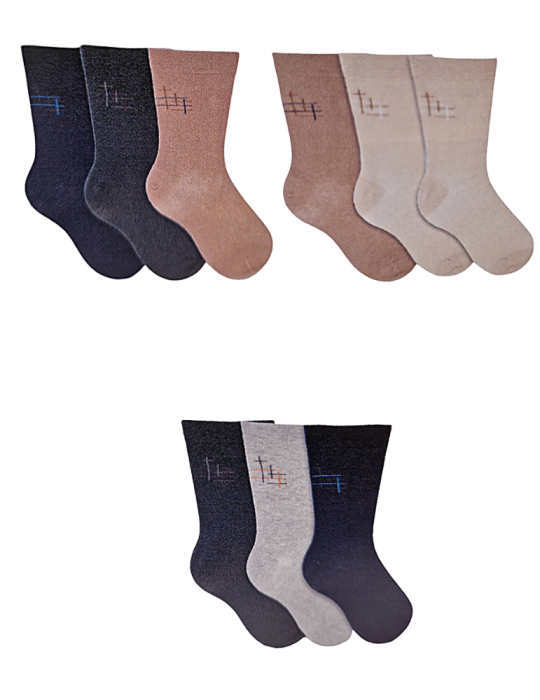 Chaussettes hommes sans élastique - lot de 3 paires