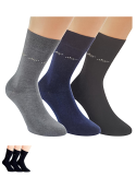 Chaussettes sans élastique hommes - lot de 3 paires