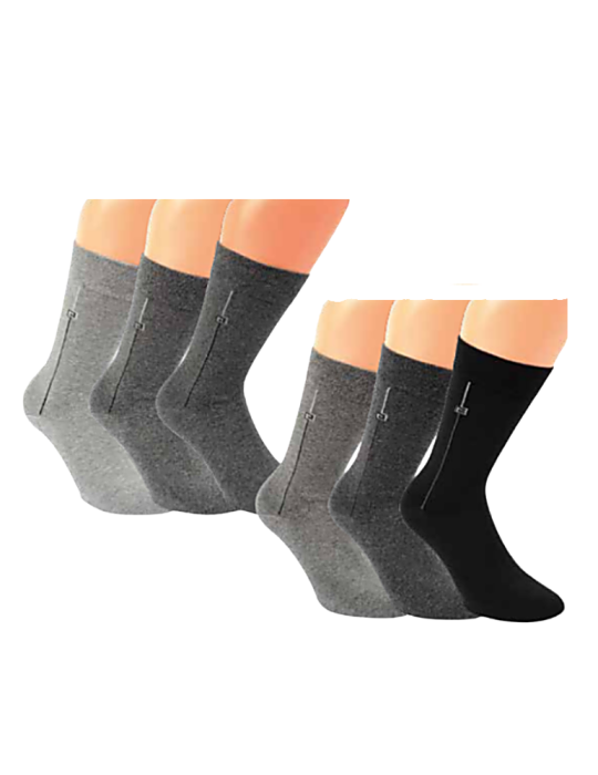 Chaussettes en coton sans élastique - lot de 3 paires