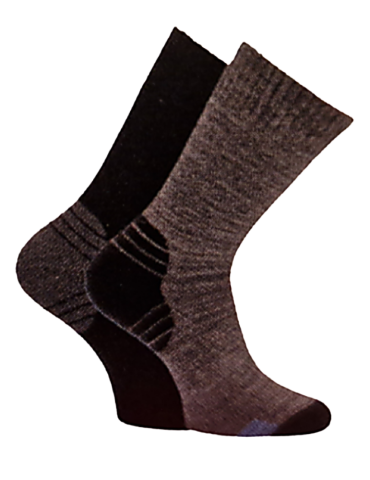 Chaussettes thermo en coton - Lot de 2 paires 2