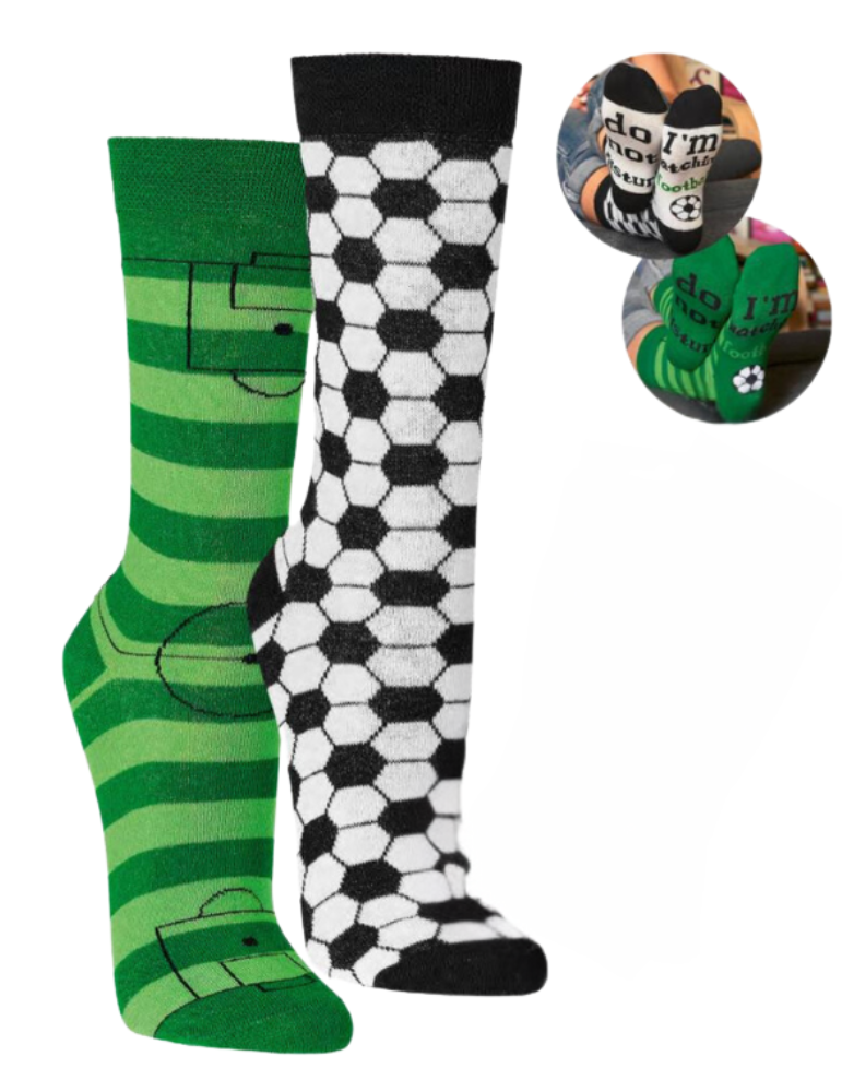 Chaussettes fun en coton - Lot de 2 paires