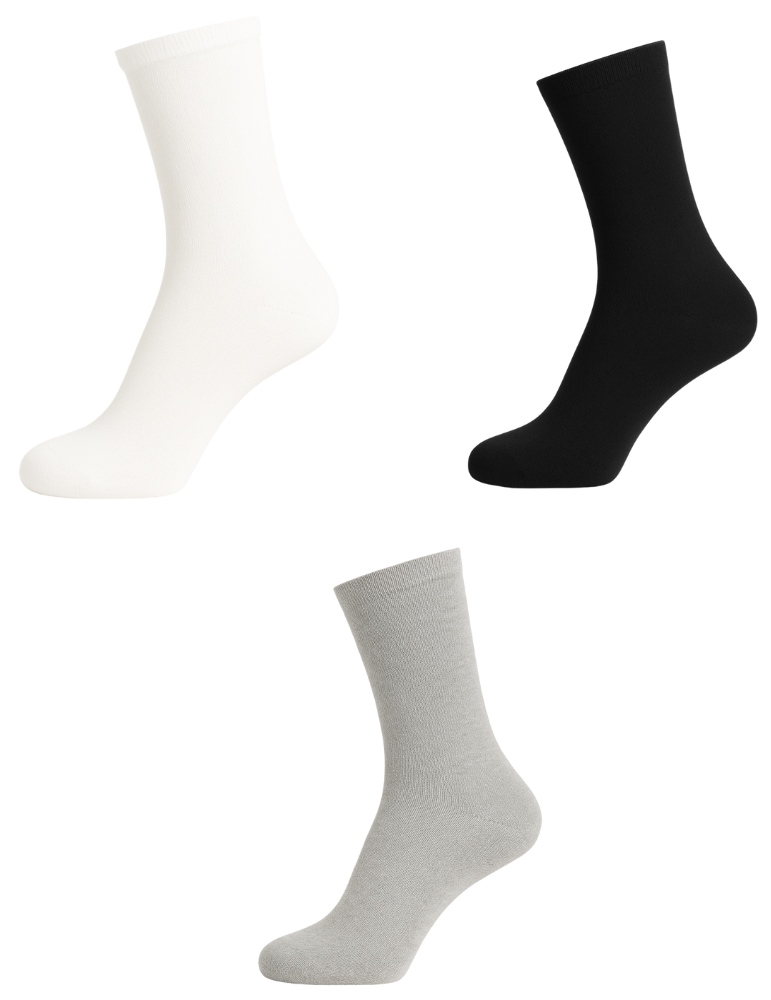 Chaussettes extra larges en coton - Lot de 2 paires