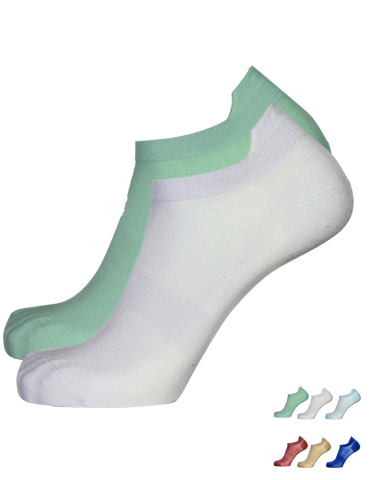 Chaussettes invisibles bambou sans couture - Lot de 2 paires