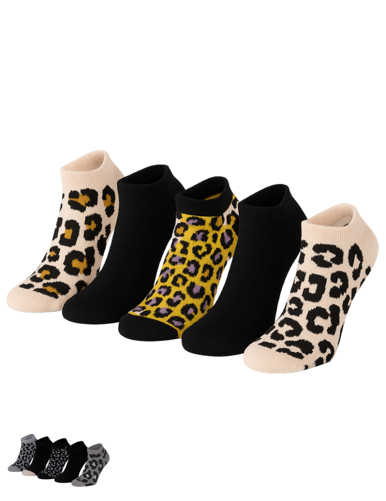 Chaussettes invisibles en coton - Lot de 5 paires