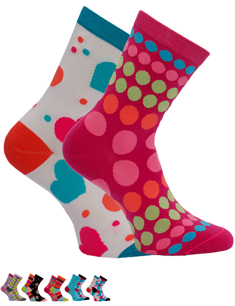 Chaussettes en coton sans élastique - Lot de 2 paires