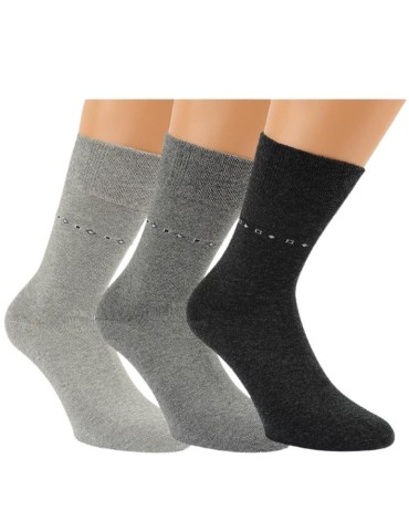 Chaussettes en coton sans élastique - Lot de 3 paires
