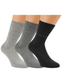 Chaussettes en coton sans élastique - Lot de 3 paires