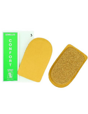 Talonnette liège cuir 5 mm