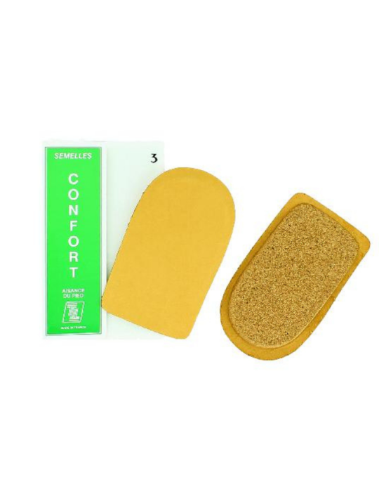 Talonnette liège cuir 10 mm