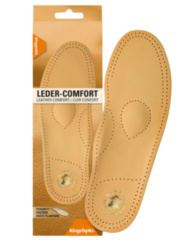 Semelle de confort pour les pieds fragiles en cuir