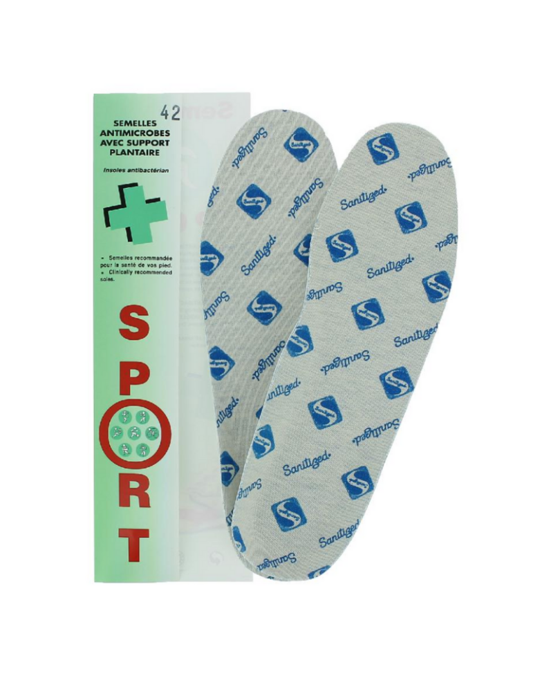 Semelle sport anti-bactérienne