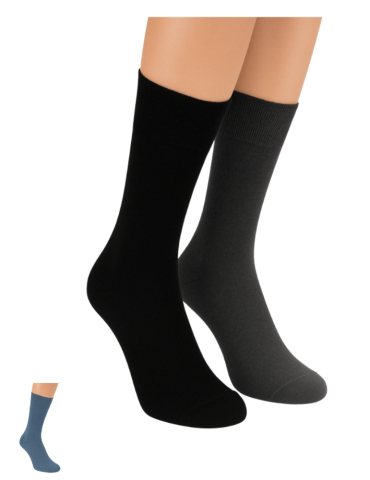 Chaussettes sans élastique grandes tailles - Lot de 2 paires