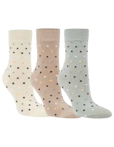 Chaussettes en bambou sans élastique -Lot de  3 paires