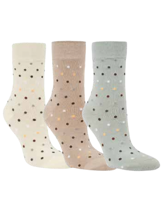 Chaussettes en bambou sans élastique -Lot de  3 paires Chaussettes en bambou sans élastique -Lot de  3 paires