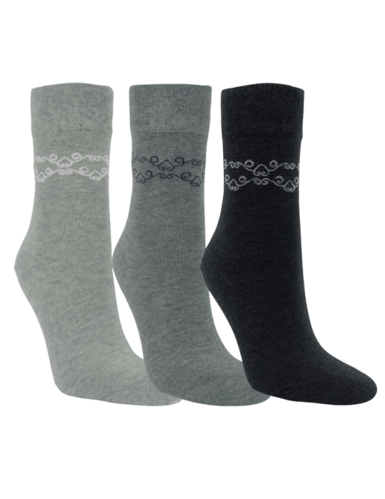 Chaussette en coton sans élastique - Lot de 3 paires