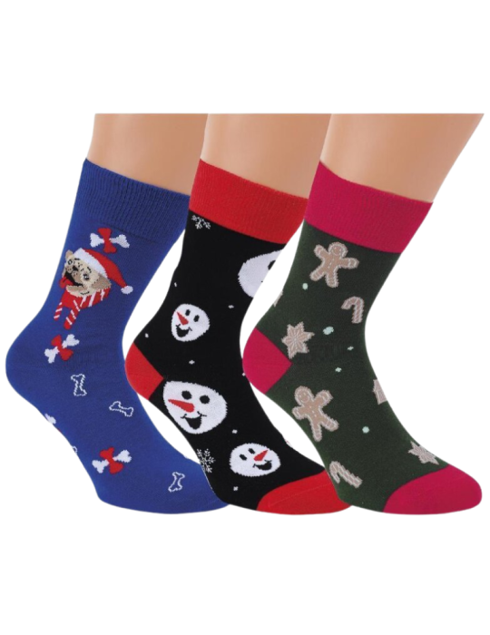 Chaussettes Noël en coton sans élastique