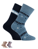 Chaussettes thermo en coton - Lot de 2 paires