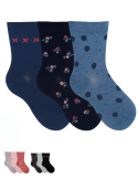 Chaussettes en coton sans élastique - Lot de 3 paires