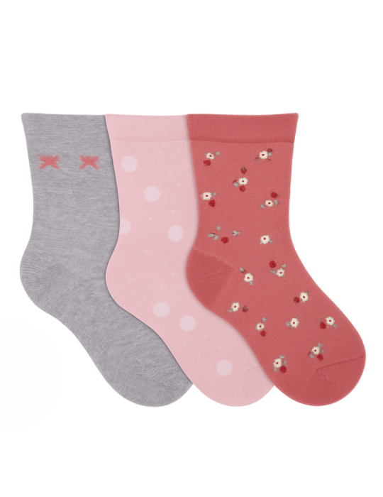 Chaussettes en coton sans élastique - Lot de 3 paires